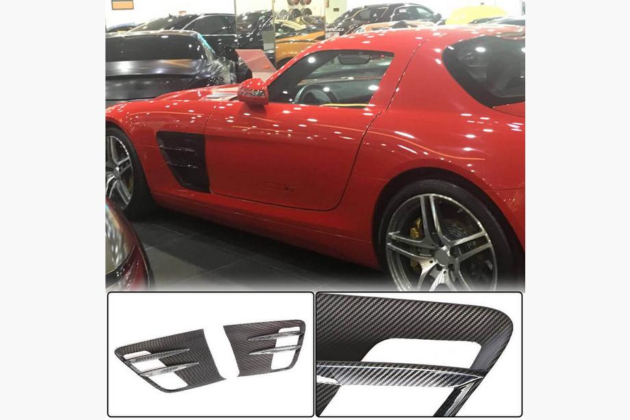 Mercedes SLS C197 2010-2014 Abdeckungen für vordere Kotflügel (Dry Carbon) Image