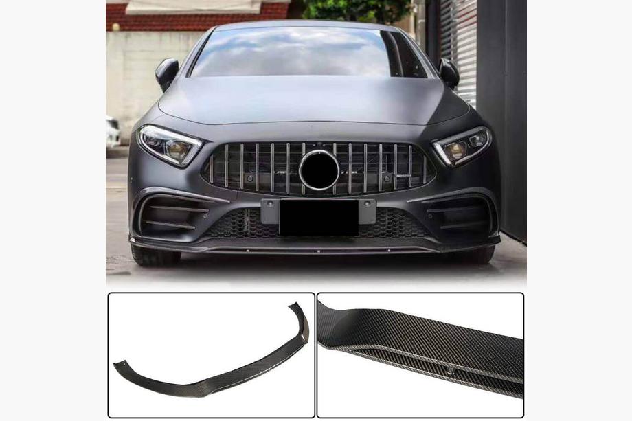 Mercedes CLS C257 2018- Frontstoßstange Lippe Aufsatz (für AMG/AMG-Line 2018-2020, Carbon) Foto 1