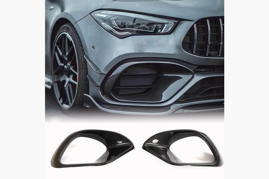 Mercedes CLA C118 2019- Carbon Frontstoßstangen Abdeckungen für CLA45 AMG SD Image