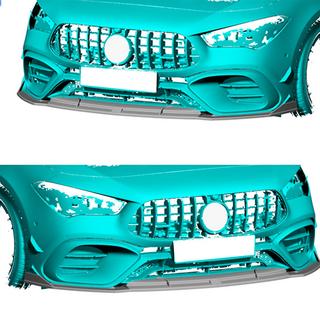 Frontstoßstange Lippe Aufsatz (für CLA45 AMG SD, Carbon) Foto 2