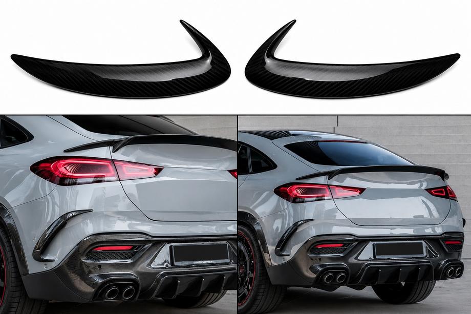 Mercedes GLE coupe C167 2019- Heckstoßstangenabdeckung Carbon für GLE 350/GLE450/GLE63 2019-2023 Foto 1