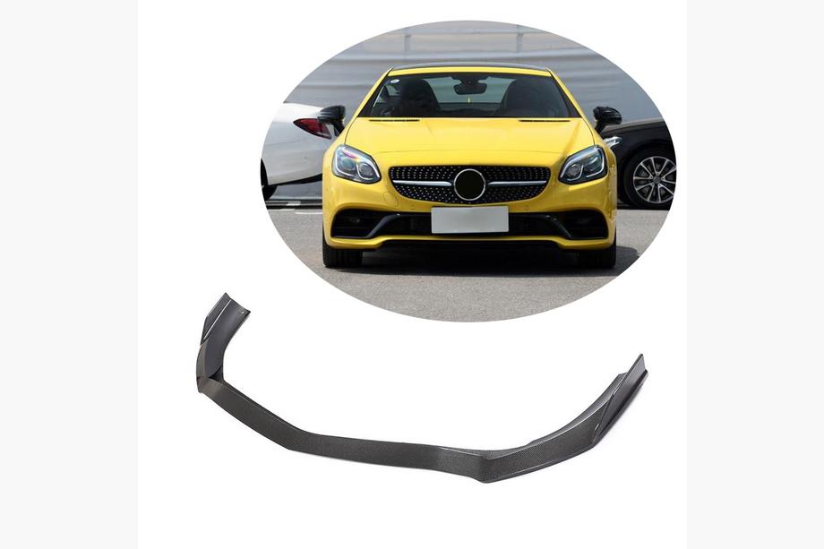 Mercedes SLK R172 2011-2016 Frontstoßstange Lippe Aufsatz (für Base 2016-2020, Carbon) Image