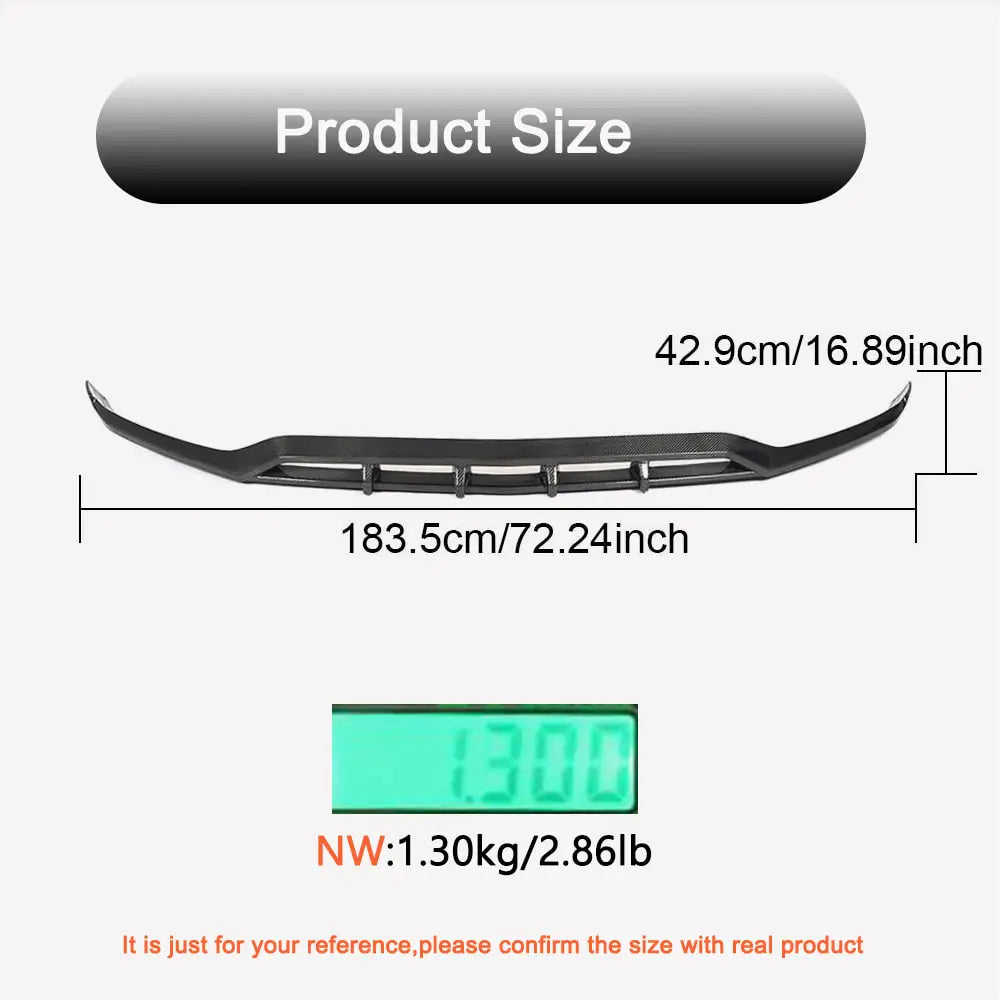 Mercedes GLC X253 2015-2022 Frontspoiler Lippe für AMG-Line 2020+, Carbon Foto 5