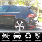 Volkswagen Golf 7/E-Golf 2012-2020 Heckspoiler V6 (für GTI/R HB, Kunststoff) Foto 5