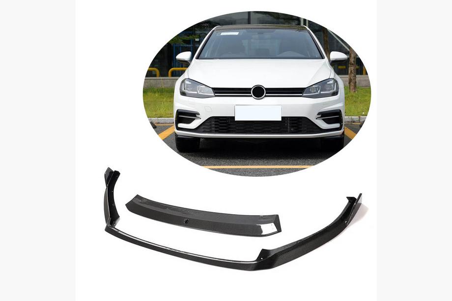 Volkswagen Golf 7/E-Golf 2012-2020 Frontstoßstangenlippe Aufsatz V2 (für R/R-Line 2017-2020, Carbon) Image