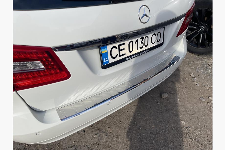 Mercedes E-class W211 2002-2009 Heckstoßstangenschutz Carmos (SW, Edelstahl) Foto 4