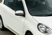 Nissan Micra K13 2011-2016 Spiegelabdeckungen (2 Stk., Edelstahl) Foto 1