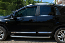 Nissan Qashqai 2010-2014 Türleisten OmsaLine (4 Stk, Edelstahl) Foto 1