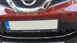 Nissan Qashqai 2014-2021 Edelstahl Abdeckung für vordere Stoßstange (2014-2017) Carmos - Türkischer Edelstahl Foto 5