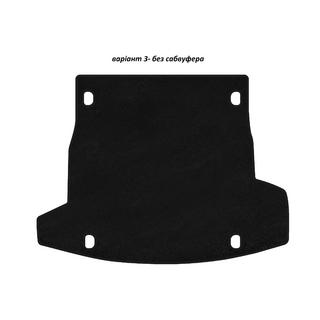 Premium V-3 Kofferraummatte Textil (ohne Subwoofer, Schwarz)