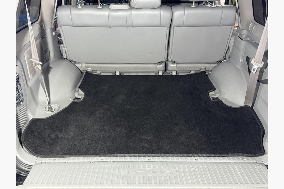 Lexus LX470 1998-2007 Textile Kofferraummatte Premium 2 Stk Schwarz (7 Sitze) Foto 2
