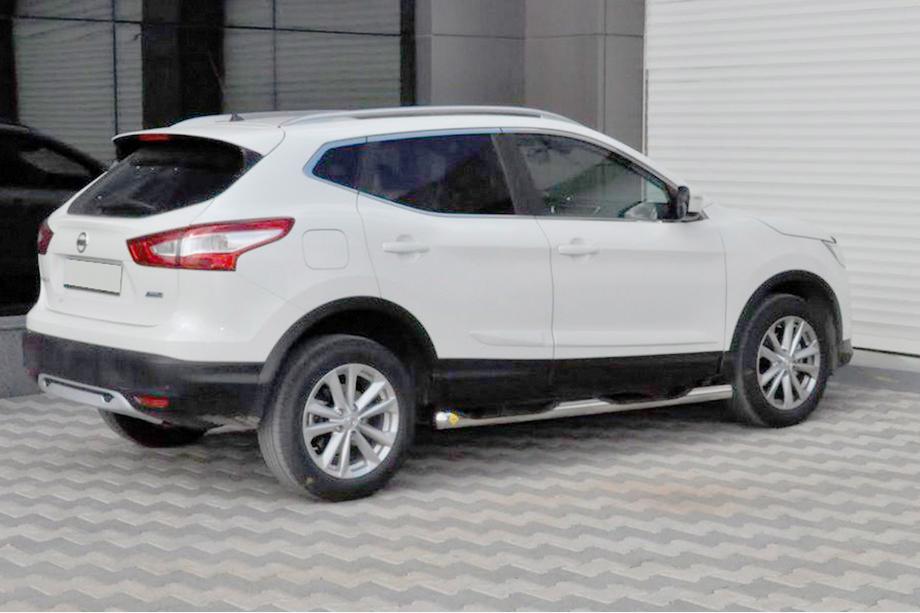 Nissan Qashqai 2014-2021 Seitliche Rohre (2014-2017, 2 Stk., Edelstahl) Image