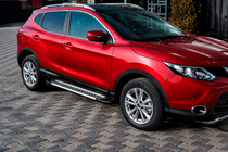 Nissan Qashqai 2014-2021 Seitenschweller X5-Typ (2 Stk., Alu) Foto 1