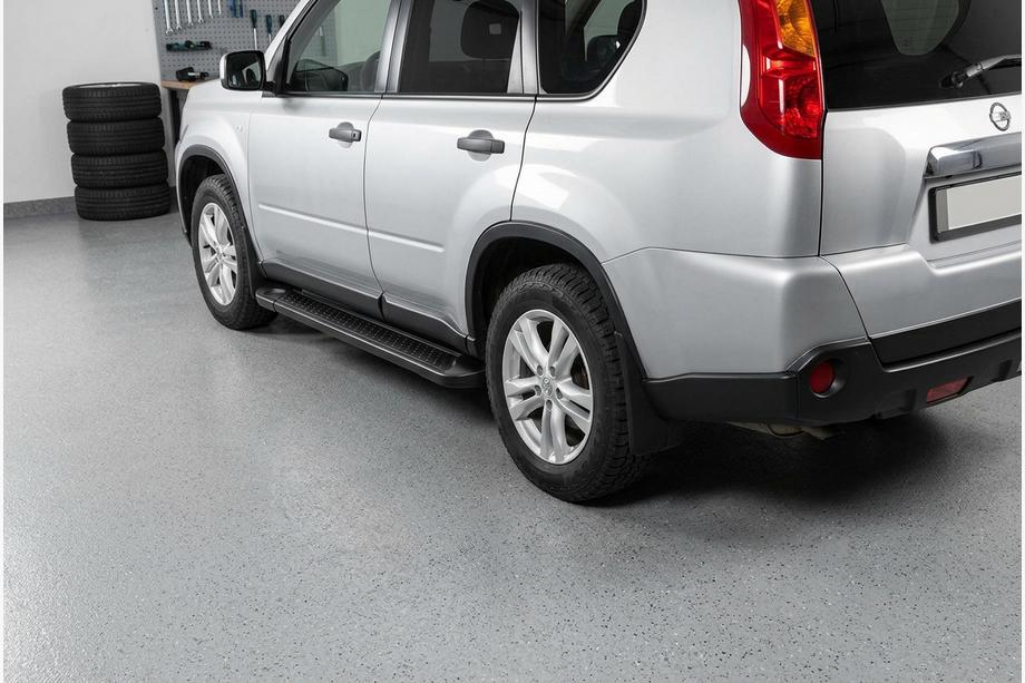 Nissan X-trail T31 2007-2014 Seitenschweller Allmond Black (2 Stk., Alu) Image