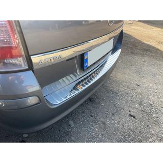 Heckstoßstangenschutz OmsaLine Glanz (SW, Edelstahl) Opel Astra H 2004-2013 Foto 3