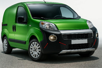 Peugeot Bipper 2008-2017 Abdeckungen für Nebelscheinwerfer obere Ausführung (2 Stk, Edelstahl) Foto 1