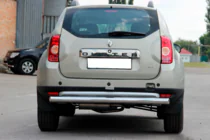 Renault Duster 2008–2017 Heckbügel gerade (Edelstahl) Foto 3
