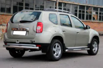 Renault Duster 2008–2017 Heckbügel gerade (Edelstahl) Foto 2