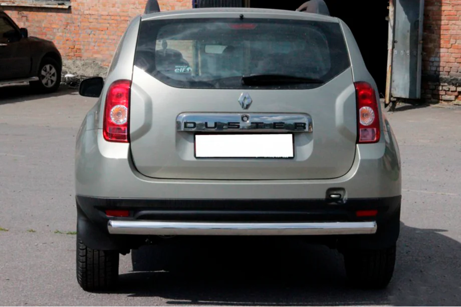 Renault Duster 2008–2017 Heckbügel gerade (Edelstahl) Image