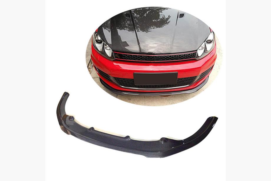 Volkswagen Golf 6 2008-2014 Frontlippe V1 für Stoßstange (für GTI HB 2010-2013, Carbon) Image