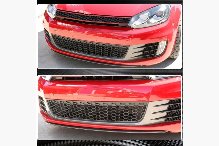 Volkswagen Golf 6 2008-2014 Frontlippe V3 für GTI HB 2010-2013 Carbon Foto 2