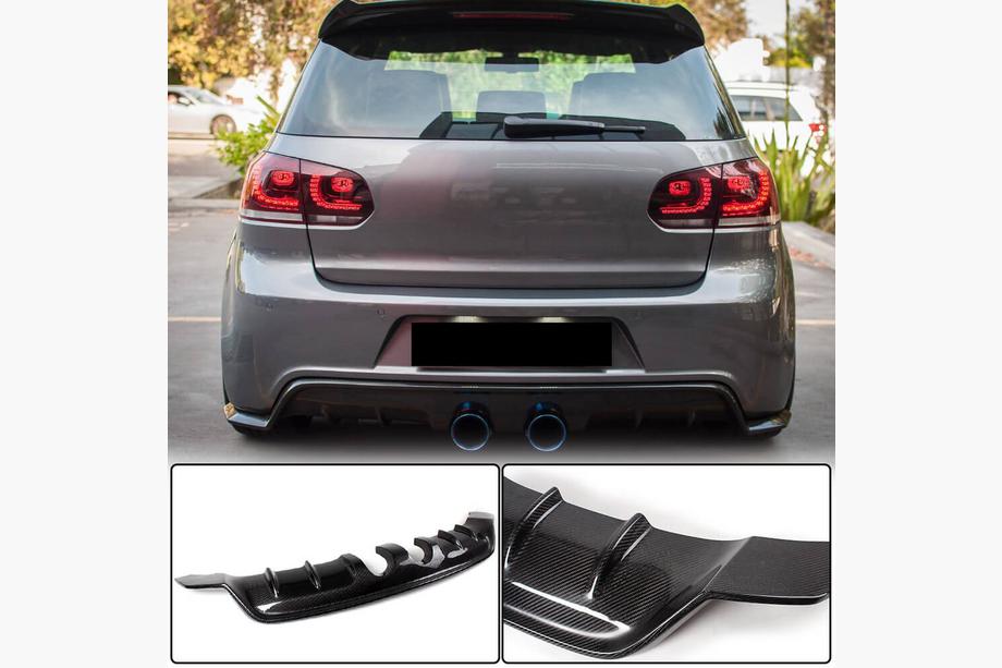 Volkswagen Golf 6 2008-2014 Heckdiffusor V1 für R/R20 HB 2010-2013 Carbon Image