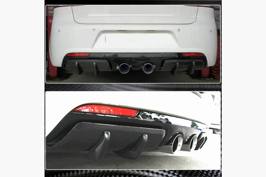 Volkswagen Golf 6 2008-2014 Heckdiffusor V2 für R/R20 HB 2010-2013, Carbon Foto 3