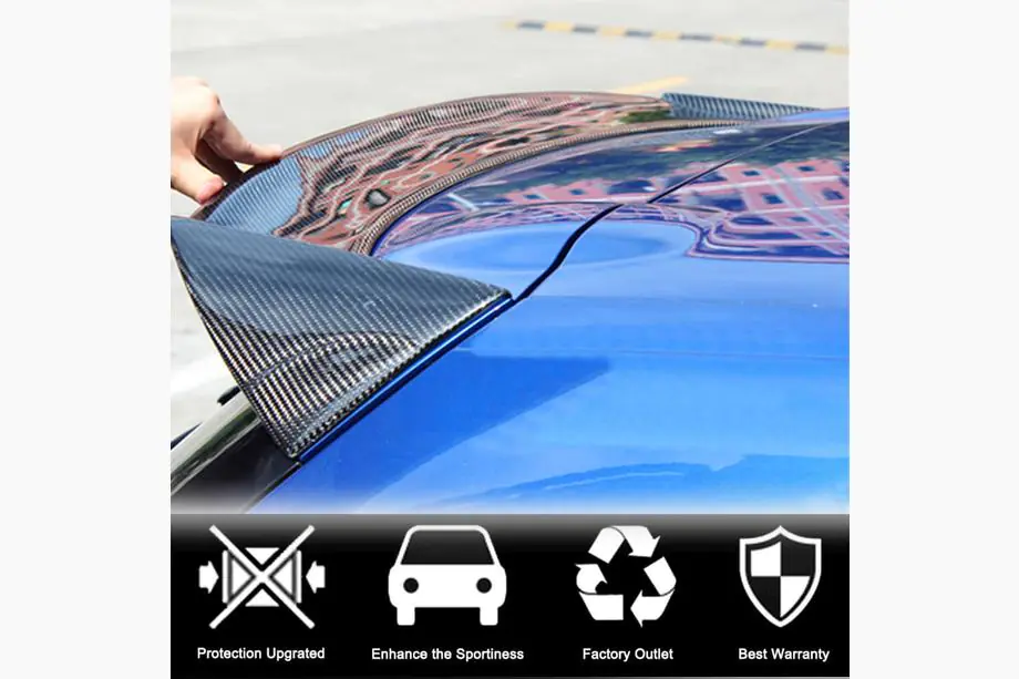 Volkswagen Scirocco 2008-2017 Spoiler V3 (für Base, Carbon) Foto 2