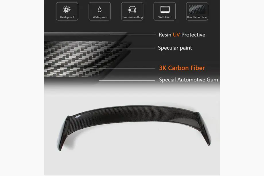 Volkswagen Scirocco 2008-2017 Spoiler V3 (für Base, Carbon) Foto 5