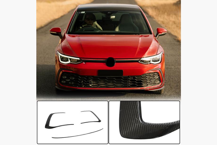 Volkswagen Golf 8 2019- Carbon Frontstoßstangen Abdeckungen (für GTI HB, Trockencarbon) Image