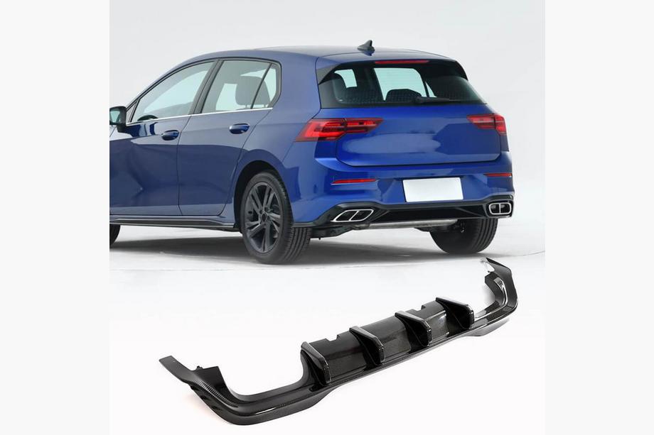Volkswagen Golf 8 2019- Heckstoßstangen Diffusor (für R HB, Carbon) Image