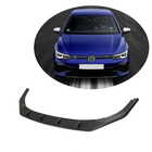 Volkswagen Golf 8 2019- Frontstoßstange Lippe Aufsatz (für R HB 2019-2024, Carbon) Foto 1