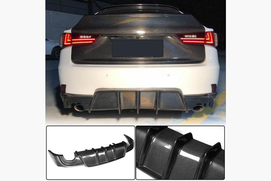 Lexus IS 2013- Heckdiffusor V1 für Base/F-Sport 2013-2016, Carbon Image