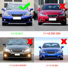 Lexus IS 2005-2013 Frontstoßstange Lippe Aufsatz (für F 2011-2013, Carbon) Foto 6