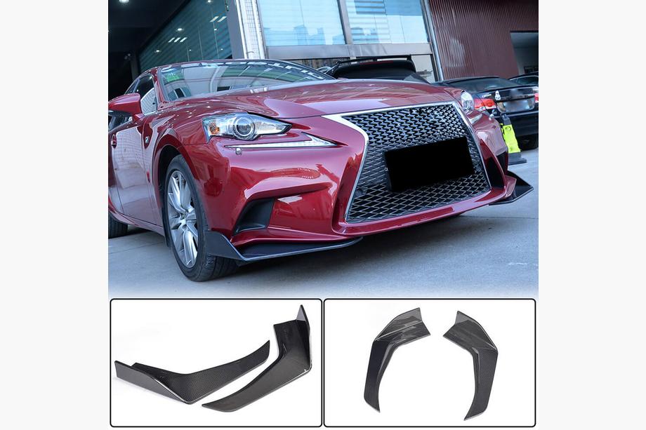 Lexus IS 2013- Frontstoßstangen Flaps Aufsätze (für F-Sport 2013-2016, Carbon) Image