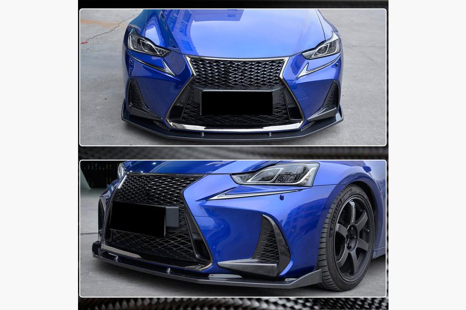 Lexus IS 2013- Frontstoßstange Lippe Aufsatz (für Base/F-Sport 2016-2020, Carbon) Image