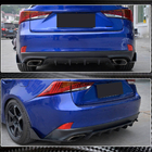 Lexus IS 2013- Heckstoßstangenabdeckung (für Base/F-Sport 2016-2020, Carbon) Foto 5