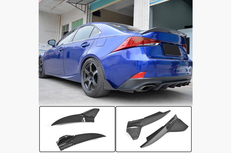 Lexus IS 2013- Heckstoßstangenabdeckung (für Base/F-Sport 2016-2020, Carbon) Image