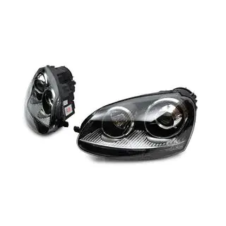 Scheinwerfer vorne mit Linse Black (2 Stk.) Volkswagen Golf 5 2003-2009 Foto 1