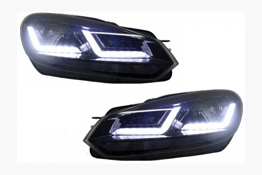 Volkswagen Golf 6 2008-2014 Frontscheinwerfer Golf 7 Style Silver (2 Stk) Image
