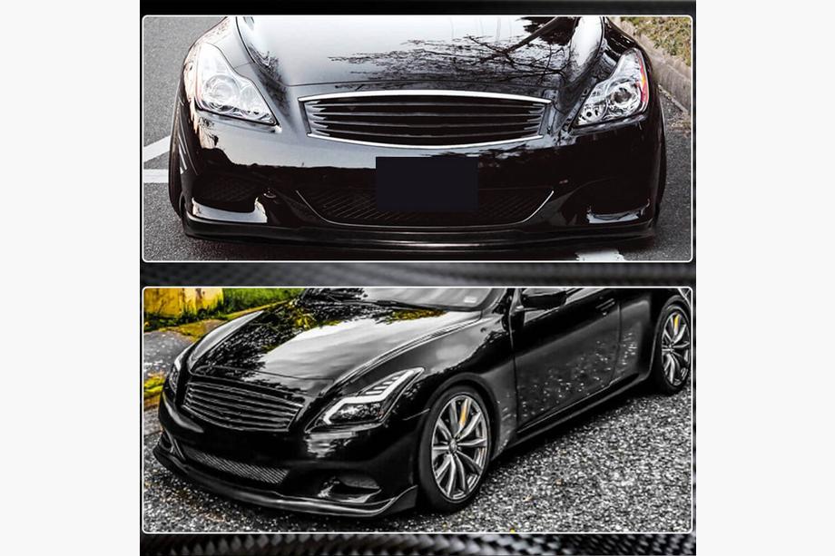 Infiniti G25/G35/37 (V36/CV36) 2006-2015 Frontstoßstangenlippe Aufsatz (für G37 Coupe 2009-2013, Carbon) Foto 3