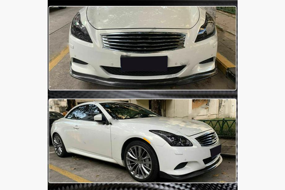 Infiniti G25/G35/37 (V36/CV36) 2006-2015 Frontstoßstangenlippe Aufsatz (für G37 Coupe 2009-2013, Carbon) Foto 4