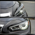 Infiniti Q50/Q60 2013-2024 Scheinwerferblenden (für Q50 2014-2017, Carbon) Foto 4