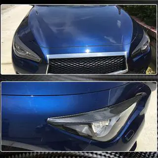 Scheinwerferblenden (für Q50 2014-2017, Carbon) Foto 3