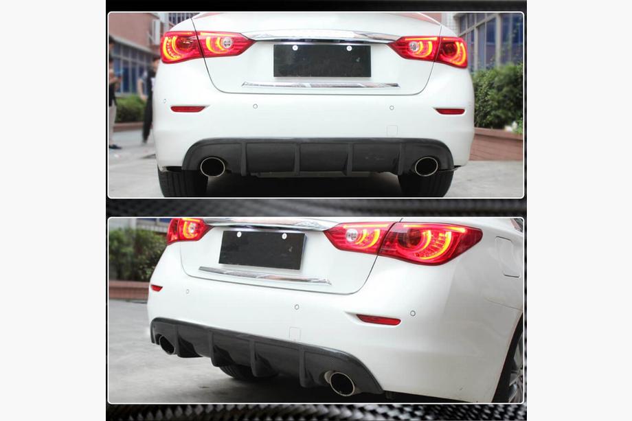 Infiniti Q50/Q60 2013-2024 Heckdiffusor V1 für Q50 Base/Sport 2014-2017, Carbon Foto 3