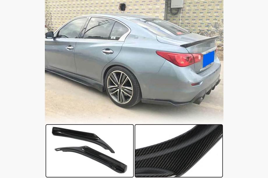 Infiniti Q50/Q60 2013-2024 Heckstoßstangenabdeckung Carbon für Q50 Base/Sport 2014-2017 Image