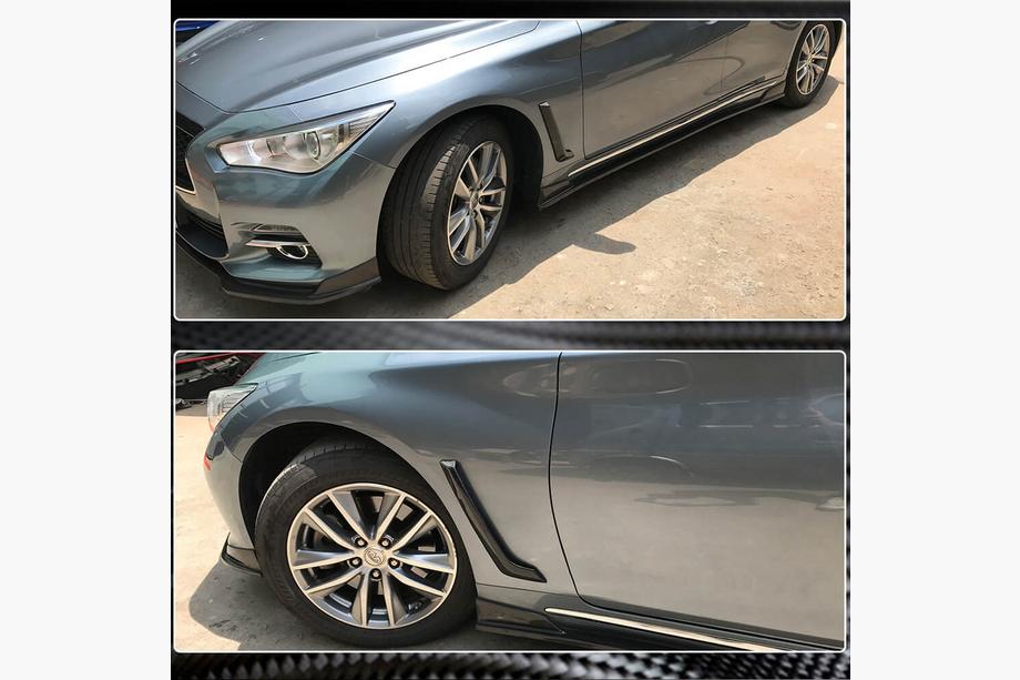 Infiniti Q50/Q60 2013-2024 Carbon Abdeckungen für vordere Kotflügel (für Q50 Base/Sport 2014-2020) Foto 3