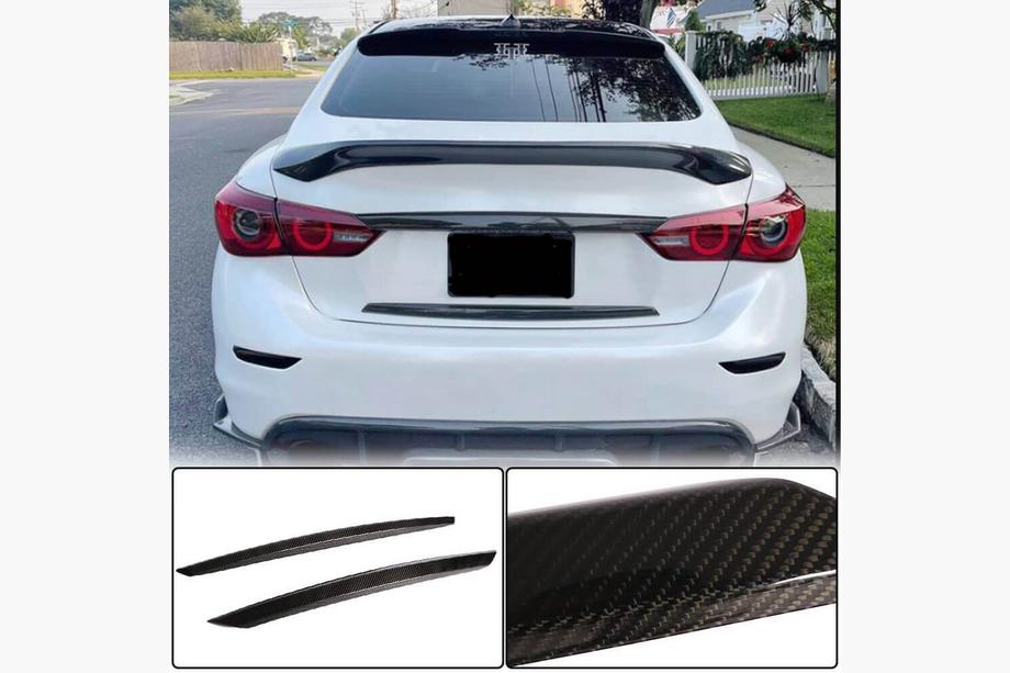 Infiniti Q50/Q60 2013-2024 Kofferraumdeckel Abdeckung (für Q50 Base/Sport 2014-2017, Carbon) Image
