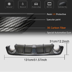 Infiniti Q50/Q60 2013-2024 Heckdiffusor V4 (für Q50 Base/Sport 2018-2023, Carbon) Foto 11