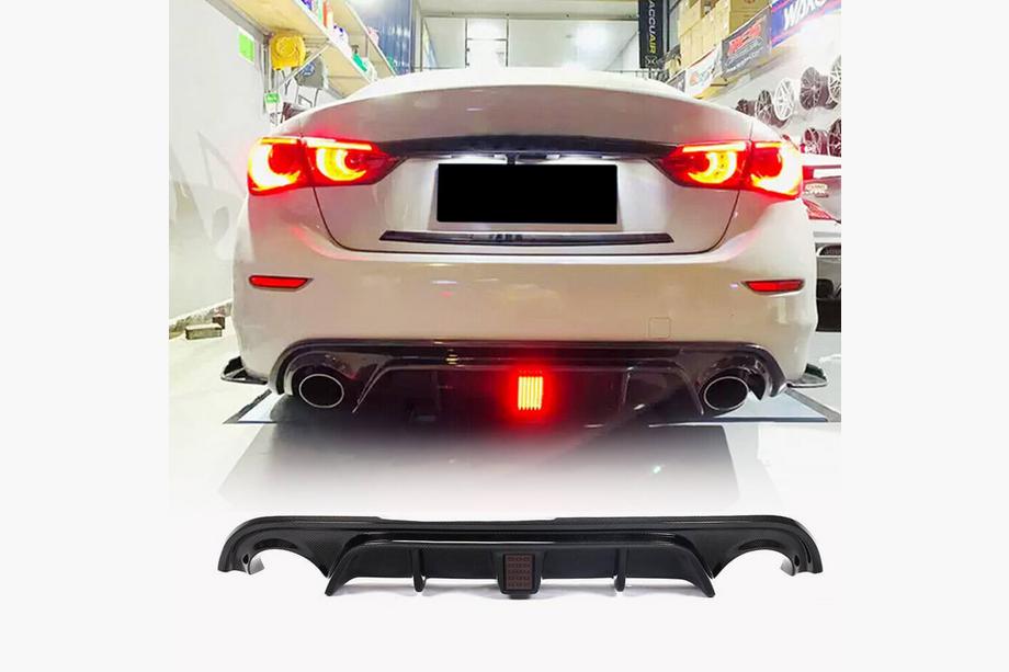 Infiniti Q50/Q60 2013-2024 Heckdiffusor V4 (für Q50 Base/Sport 2014-2017, Carbon) Image